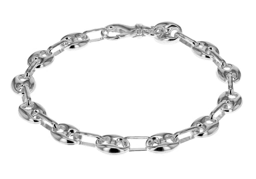 Sterling Silver Medium Marine Style Bracelet 19m/7.5"9