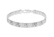 Sterling Silver hevron Bracelet 19m/7.5"9