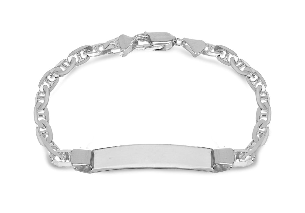 Sterling Silver 5.6mm Rambo ID Bracelet 19m/7.5"9