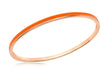 Sterling Silver Rose Gold Plated 3mm Orange Stacking Bangle