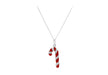 Sterling Silver Enamel Christmas Candy Pendant 