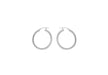 Sterling Silver 25mm Diamond Cut Hoop Creole Earrings