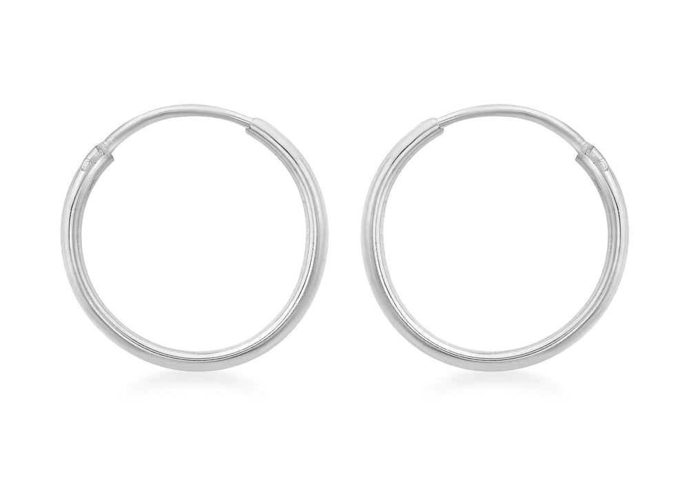 Sterling Silver 16mm Hoop Earrings