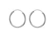 Sterling Silver 19mm Sleeper Hoop Earrings