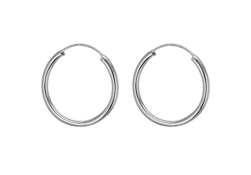 Sterling Silver 19mm Sleeper Hoop Earrings