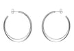 Sterling Silver 35mm Flat Hoop Earrings