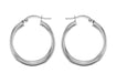 Sterling Silver 30mm Double Twist Creole Earrings