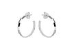 Sterling Silver 20mm Diamond Cut Hoop Earrings