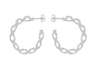 Sterling Silver 28mm Double Twist Hoop Earrings