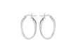 Sterling Silver Slight Twist Creole Earrings