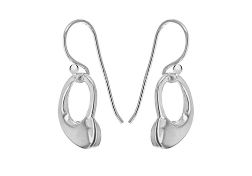 Sterling Silver Open-Heart Drop Earrings
