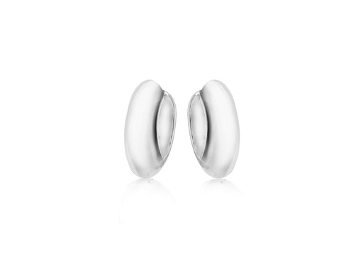 Sterling Silver Plain Hoop Creole Earrings