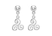 SILVER SWIRL DROP EARRing