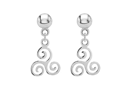 SILVER SWIRL DROP EARRing