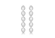 SILVER 5BEAD DROP EARRing