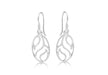 Sterling Silver Oval Swirl CutoCut Earrings