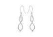 SILVER FIG OF 8 DROP EARRing