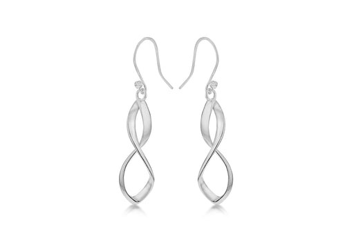 SILVER FIG OF 8 DROP EARRing