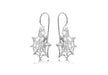 SILVER SPIDER WEB DROP EARRing