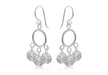 Sterling Silver Circle & Disc Drop Earrings 