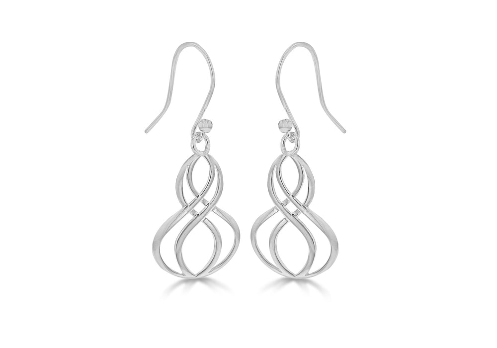 Sterling Silver Drop Hook Earrings 