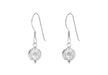 Sterling Silver Small Pattern Ball Drop Earrings