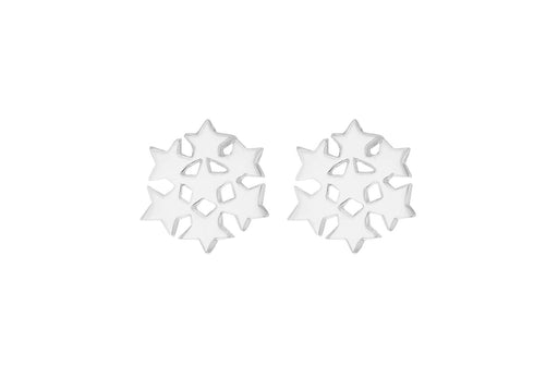 Sterling Silver 9.5mm Star Cluster Stud Earrings