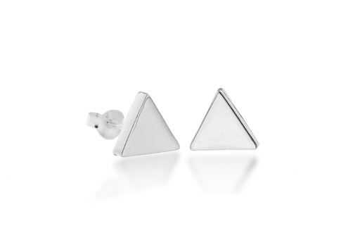 SILVER TRIANGLE STUD EARRing