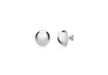 SILVER 12MM 1/2 BALL EARRing