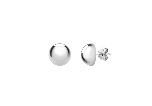 SILVER 8MM 1/2 BALL EARRing