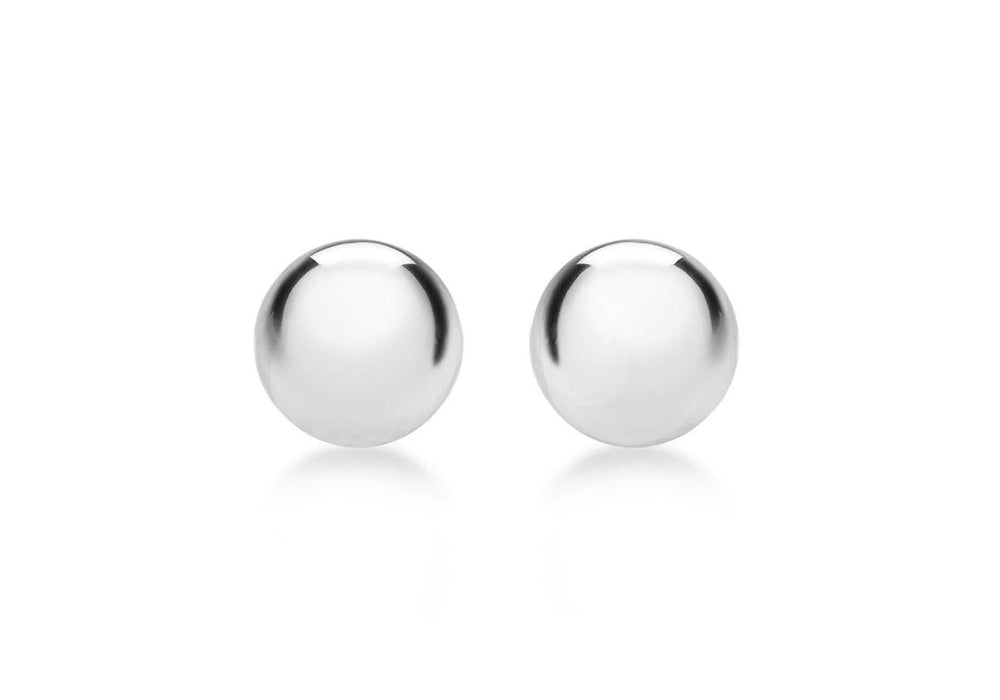 Sterling Silver 8mm Ball Stud Earrings