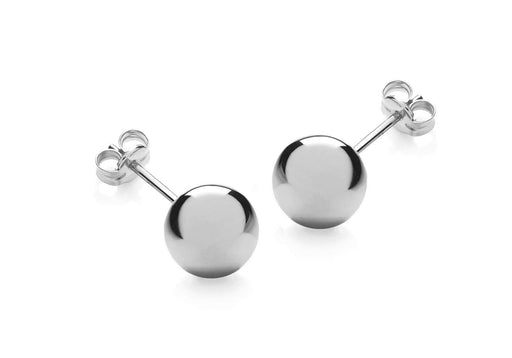 SILVER 10MM BALL STUD EARRing