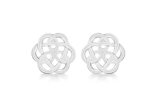 Sterling Silver 9mm Flat elti Stud Earrings