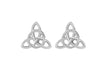 Sterling Silver 9mm x 8mm elti Triangle Stud Earrings