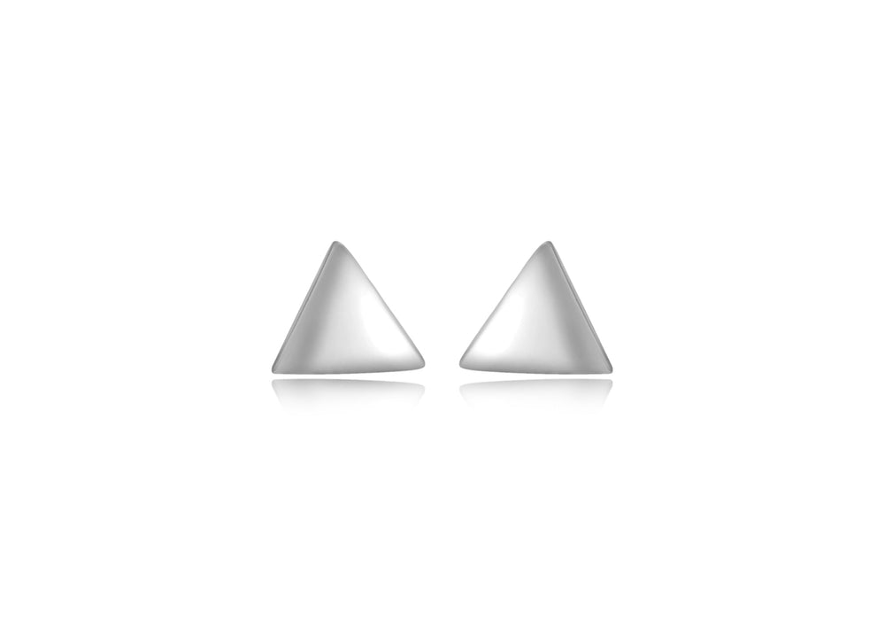 Sterling Silver 5.5mm Triangle Stud Earrings