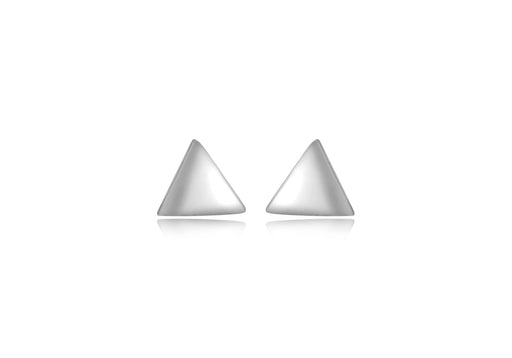 Sterling Silver 5.5mm Triangle Stud Earrings