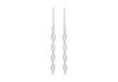 SILVER 4 Disc DROP EARRing