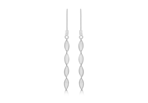 SILVER 4 Disc DROP EARRing