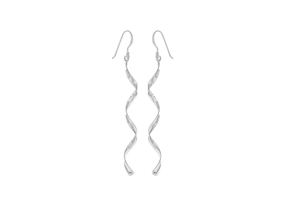 SILVER RHO LONG FLAT SPIRAL ER9