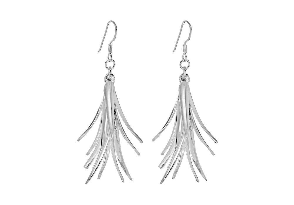 SILVER XMAS TREE DROP EARRing