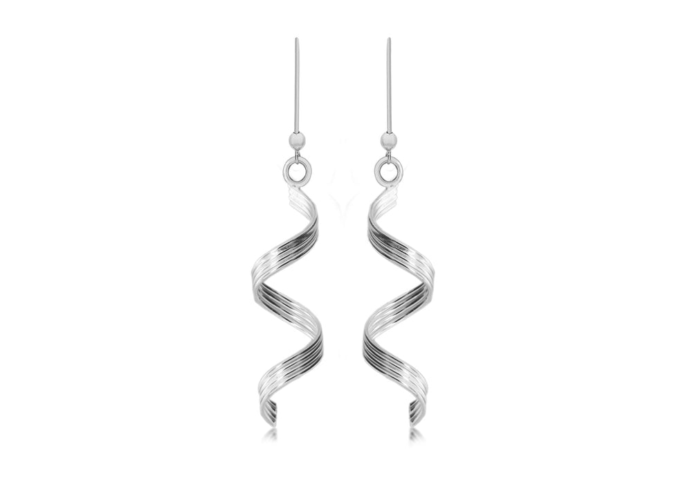 SILVER ORK SREW DROP EARRing