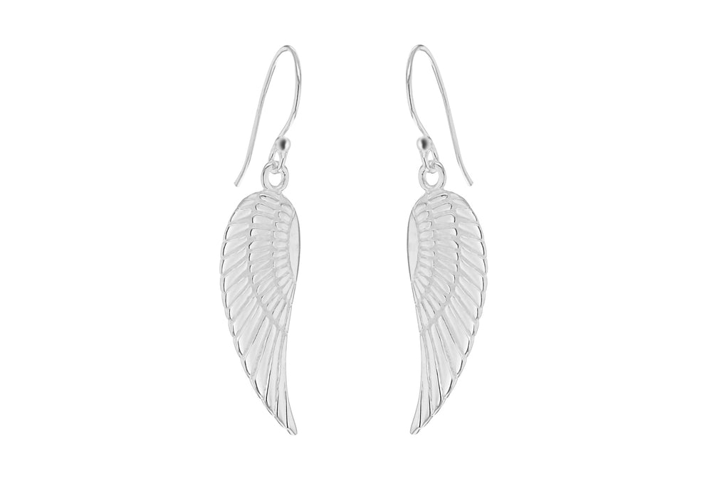 SILVER SML SIMPLE ANGELWING ER9