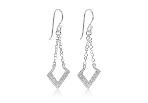 Sterling Silver Filigree Lantern Earrings 