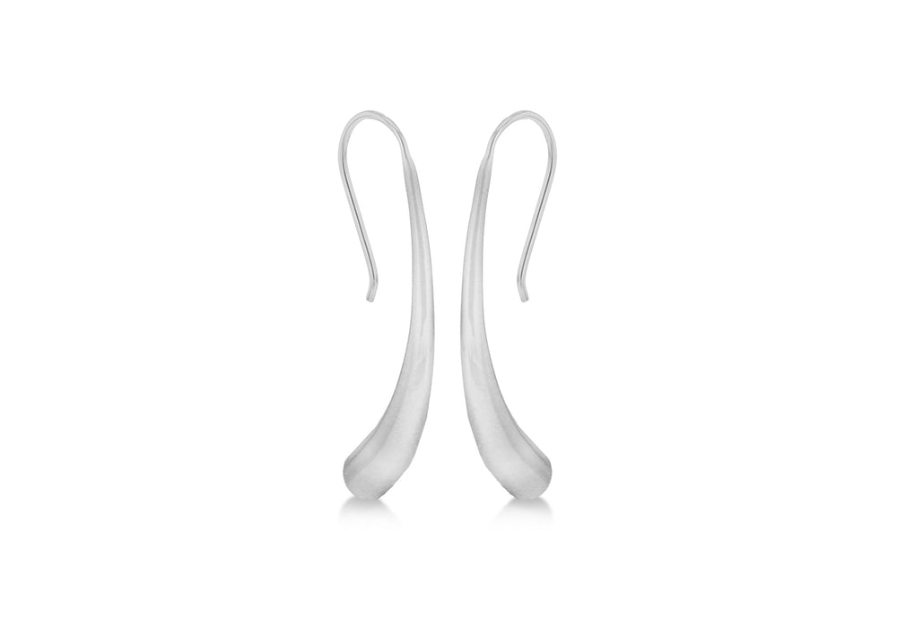 SILVER HORN DROP EARRing