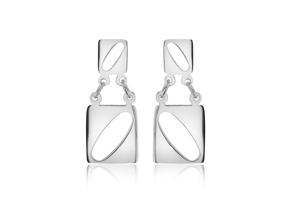 Sterling Silver Double Drop Earrings 