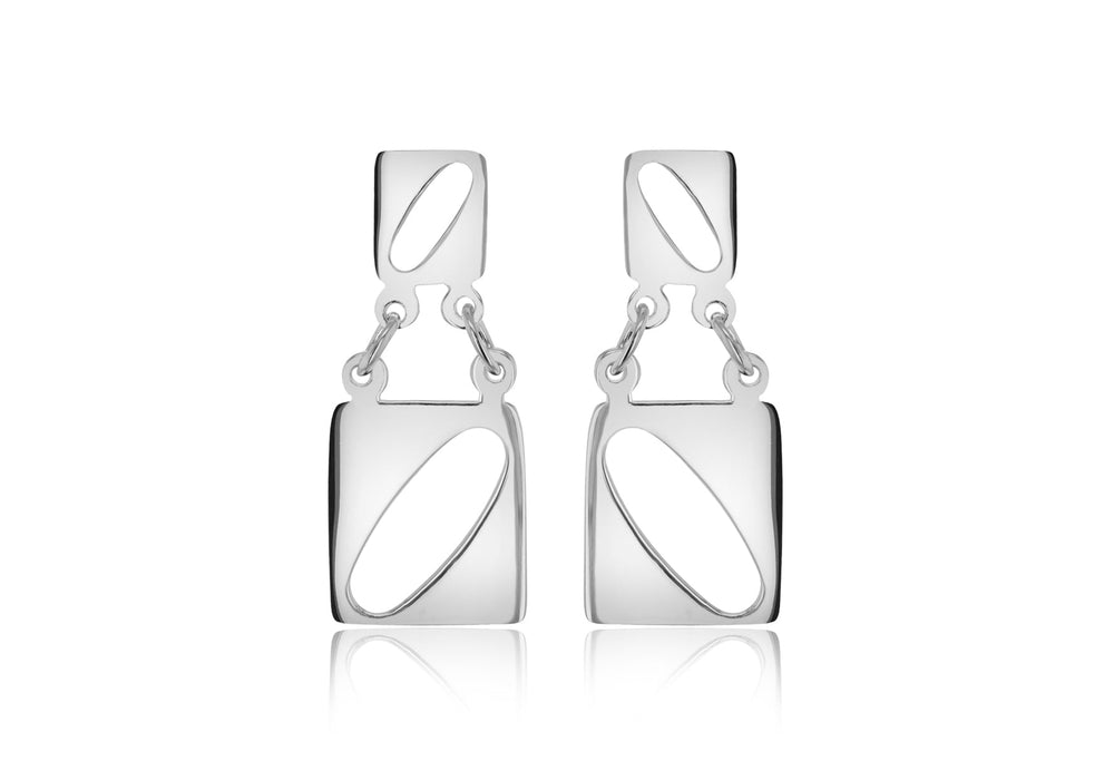 Sterling Silver Double Drop Earrings