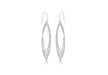 cSILVER CUTOUT D/C DROP EARRING