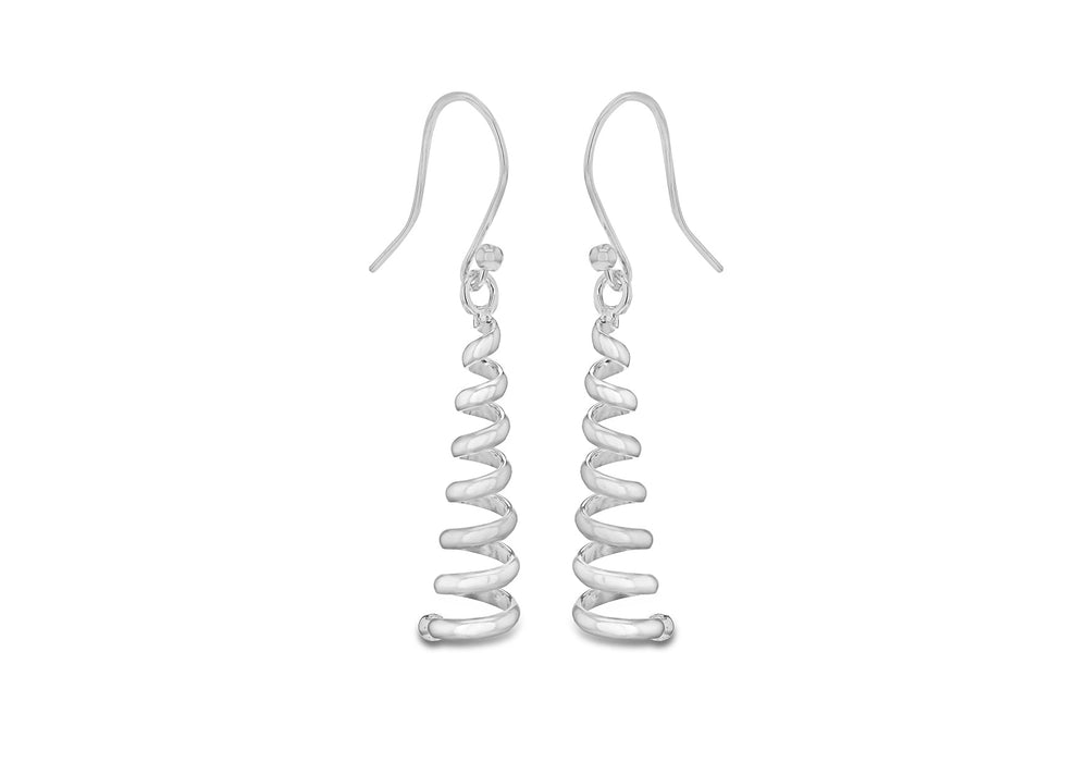 Sterling Silver Tapper orksrew Earrings