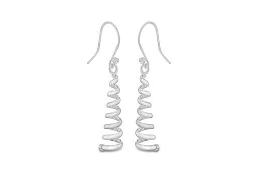 Sterling Silver Tapper orksrew Earrings