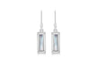 SILVER WHITE MOP DROP EARRing